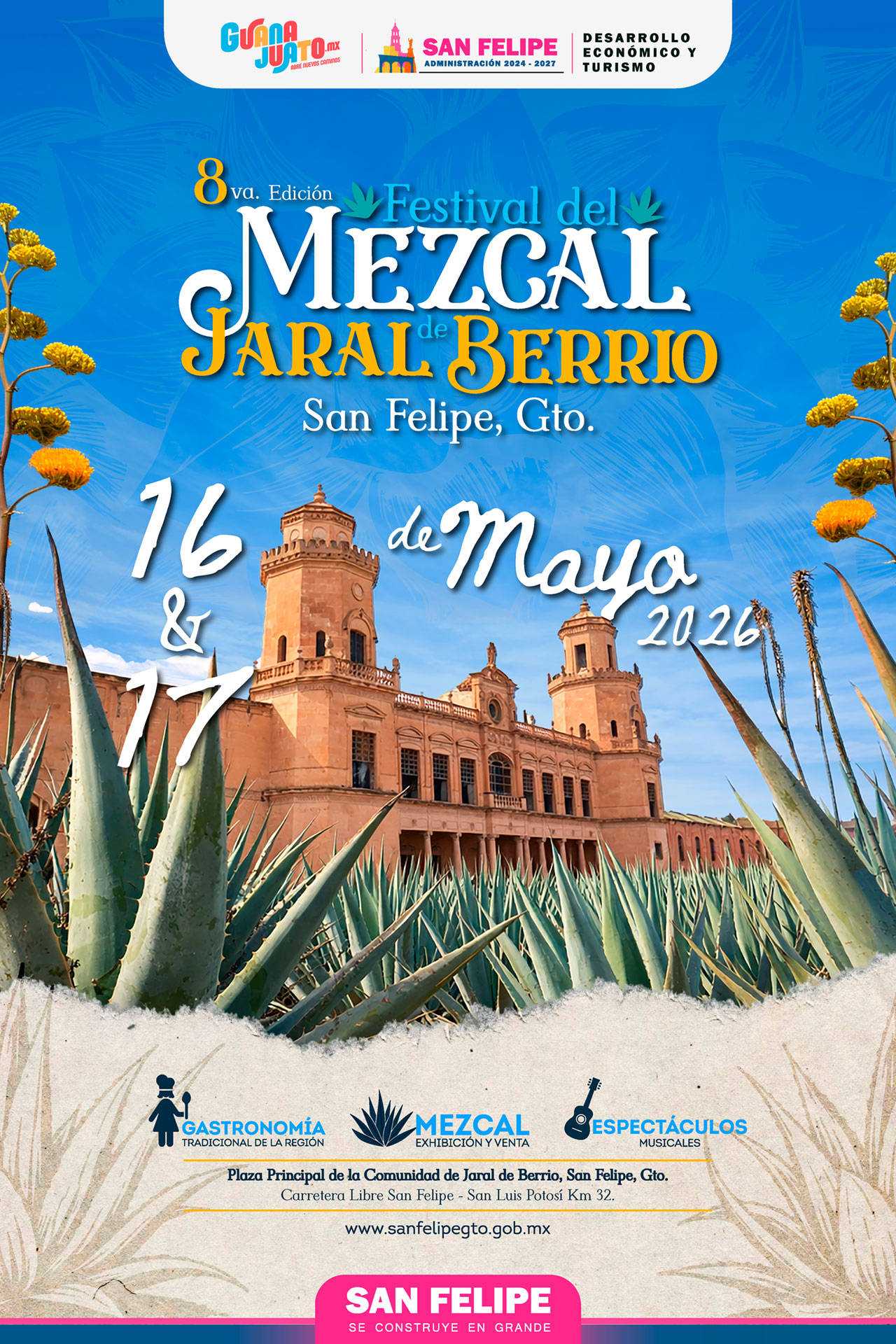 8VO FESTIVAL DEL MEZCAL 2026 SAN FELIPE POSTER