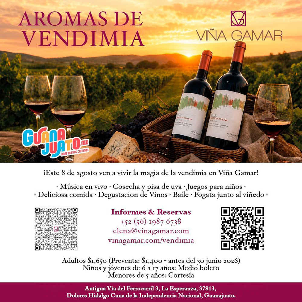 Aromas de Vendimia Ago 2026 vina gamar 1