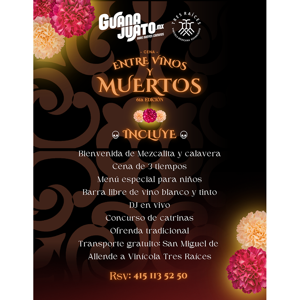 Entre vinos y muertos Tres Raices nov26